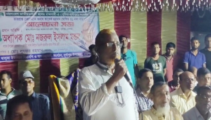 আওয়ামী লীগ দেশকে সাগরে ফেলে পালিয়ে গেছে - অধ্যাপক নজরুল ইসলাম