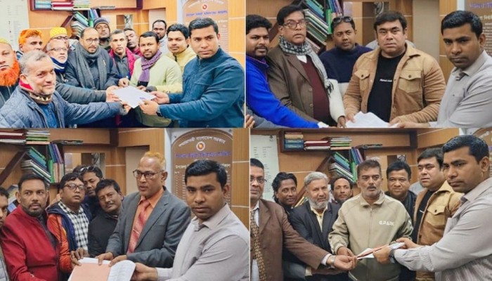 বিএনপি প্রার্থীর বিরুদ্ধে মনোনয়নপত্র নিলেন দলের বঞ্চিত ৫ নেতা