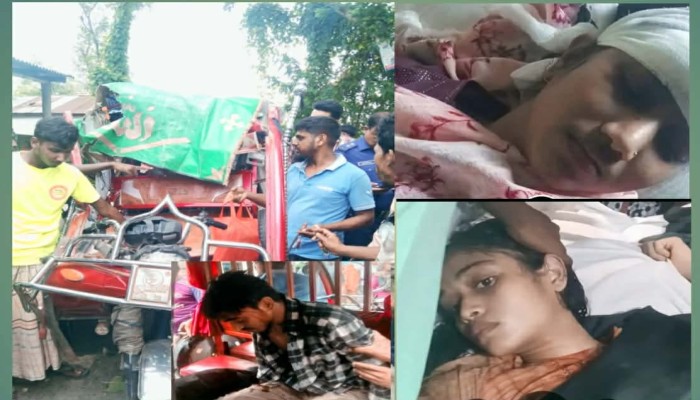 বাগমারায় ট্রাক-অটোরিকশা সংঘর্ষ: ৬ পরীক্ষার্থীসহ আহত ৭, আশঙ্কাজনক ১